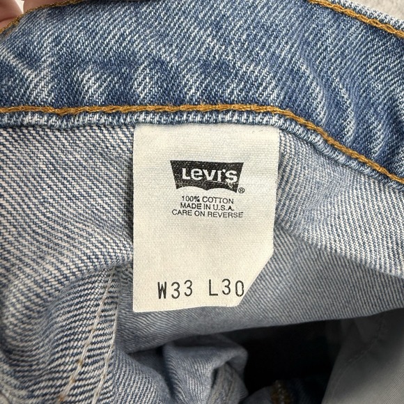 Vintage Levis Jeans Mens Fits 32x27 Blue 517 Orange Tab Boot Cut 1993 Made USA - Picture 9 of 16